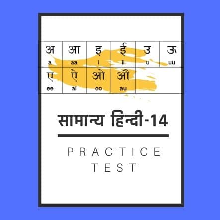 सामान्य हिन्दी-14 /General Hindi-14